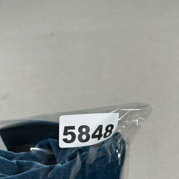 Soft Surroundings Shirt Women L Velvet Button Up Velour Teal Blue Green Collared - Picture 7 of 7